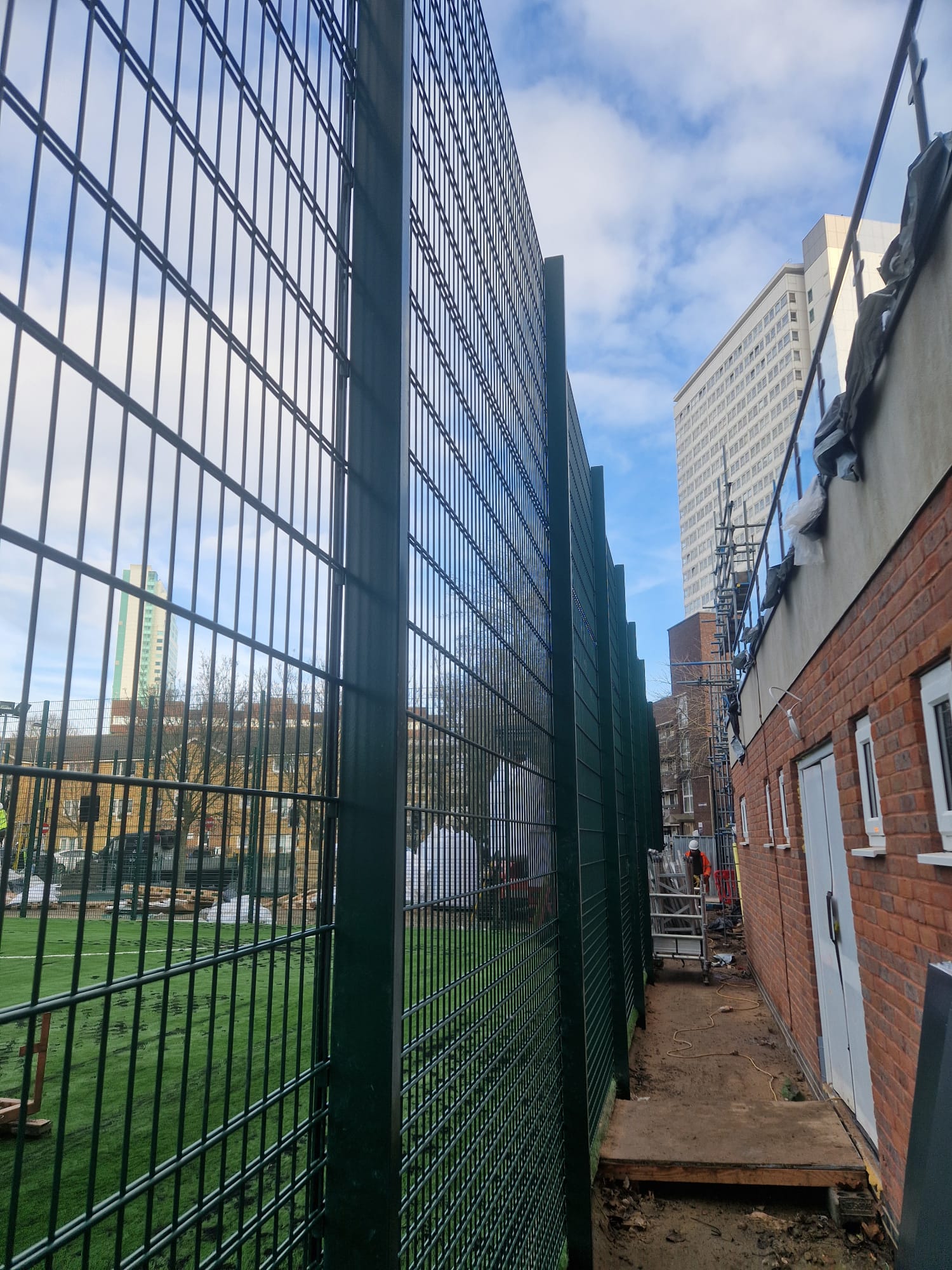Sports fencing installed by Pro Fencing Ltd